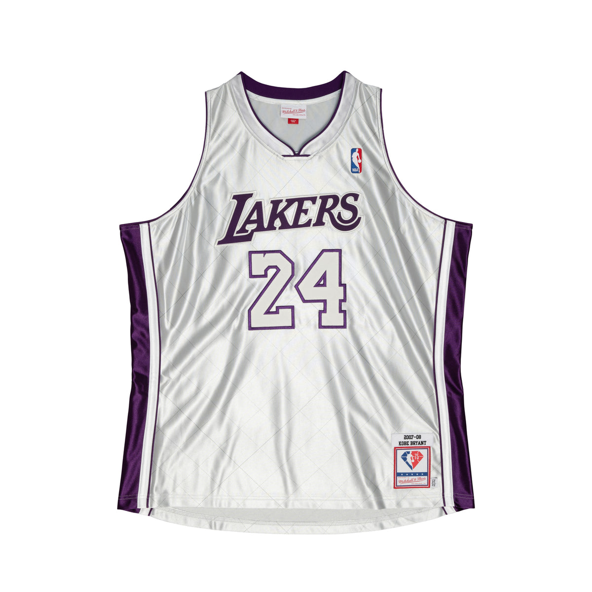 2007-08 Kobe Bryant - LA Lakers NBA 75th Anniversary Platinum Jersey