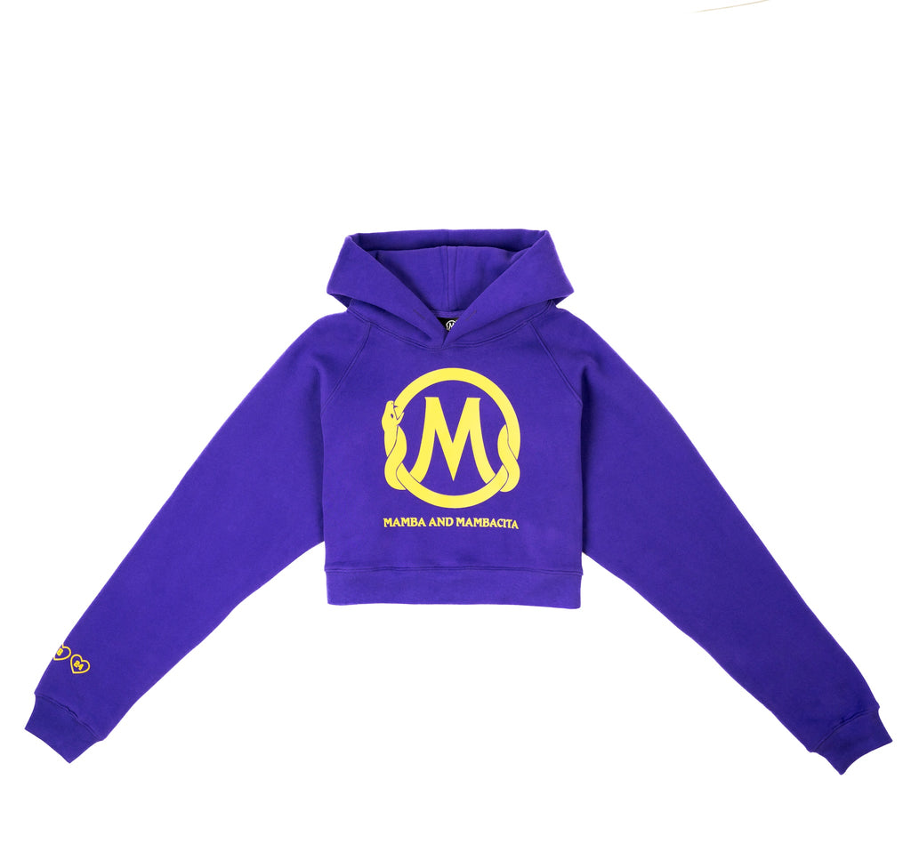 L.A. Royal Cropped Hoodie & High Waisted Jogger SET (Women's)