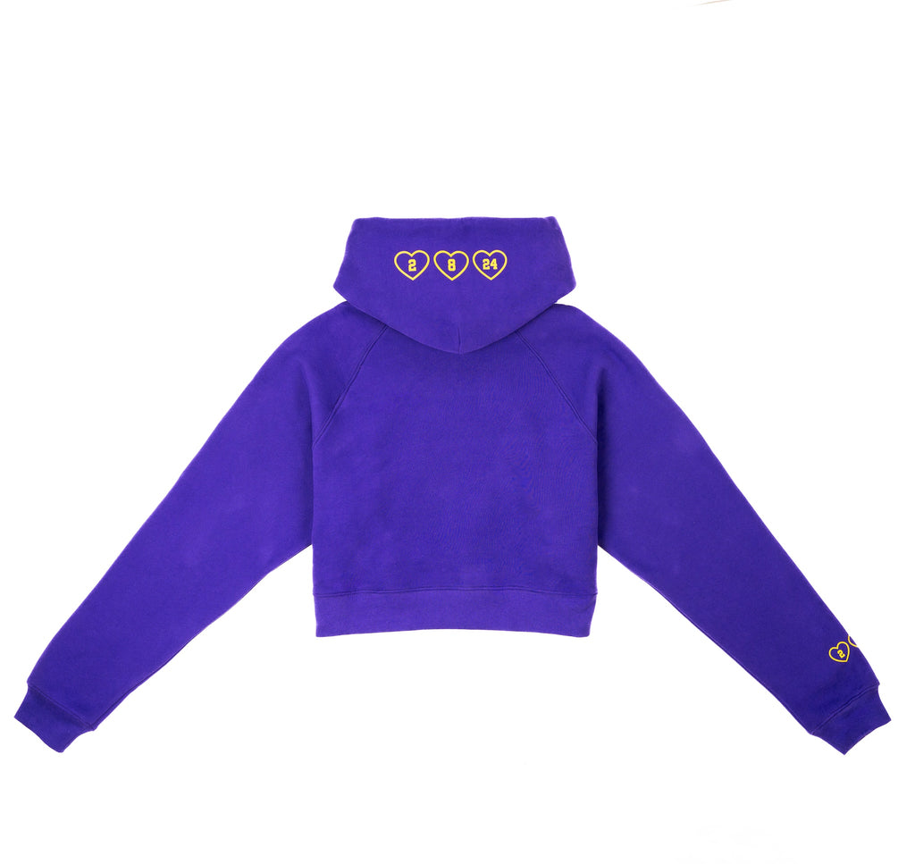 L.A. Royal Cropped Hoodie & High Waisted Jogger SET (Women's)