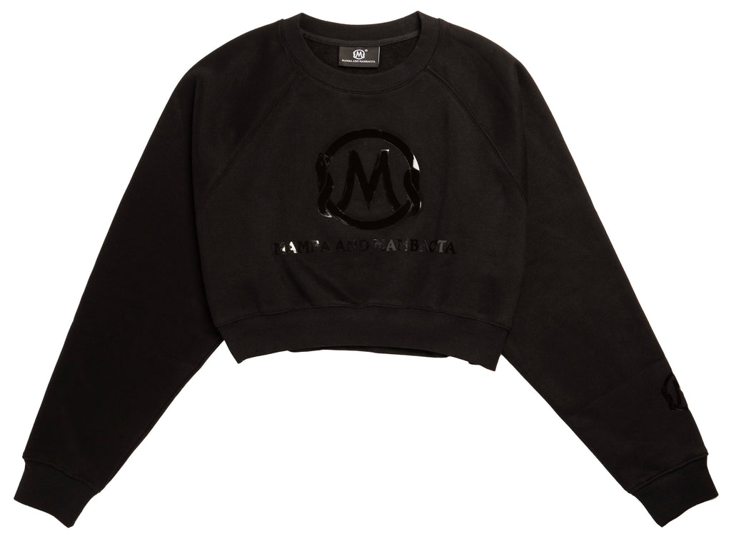 Mamba & Mambacita Reflective Logo Cropped Sweatshirt
